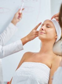 A scene of cosmetology training in a beauty salon. High quality photo